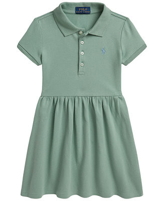Girls' 2T-6X Stretch Mesh Short-Sleeve Polo Dress | Macy's
