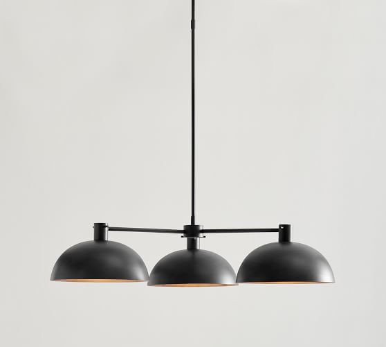 Caufield Metal 3-Arm Chandelier | Pottery Barn (US)