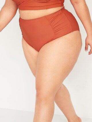 High-Waisted Secret-Slim Plus-Size Swim Bottoms | Old Navy (US)