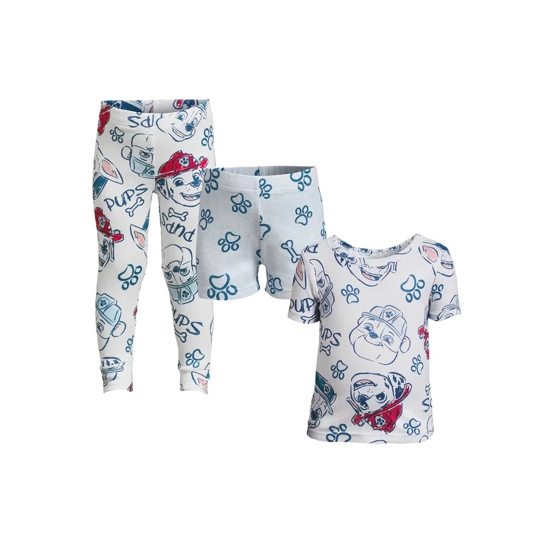Character Toddler Boy Top, Pants and Shorts Pajama Set, 3-Piece, Sizes 12M-5T | Walmart (US)