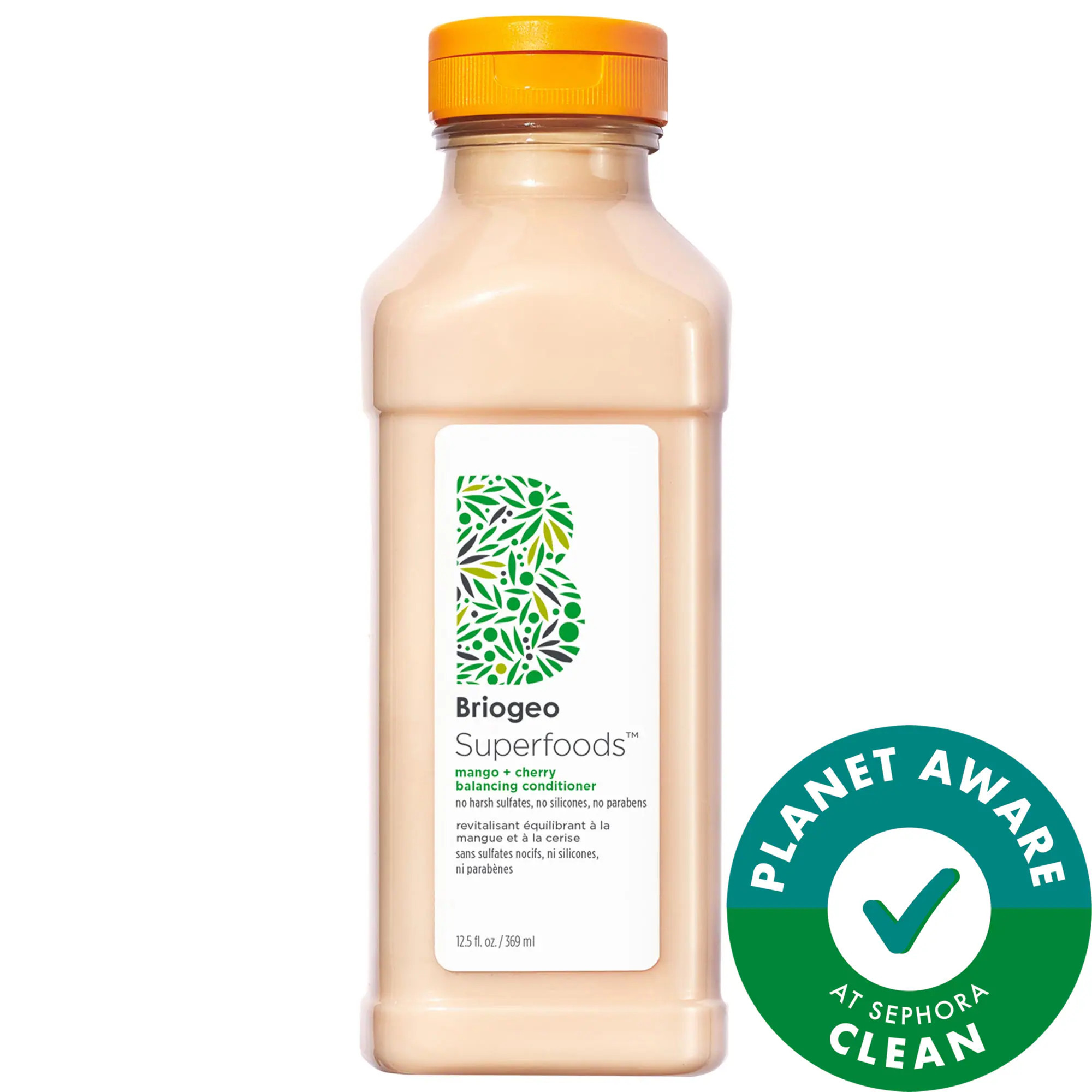 Briogeo Superfoods Mango + Cherry Oil Control & Balancing Conditioner 12.5 oz/ 369 mL | Sephora (US)