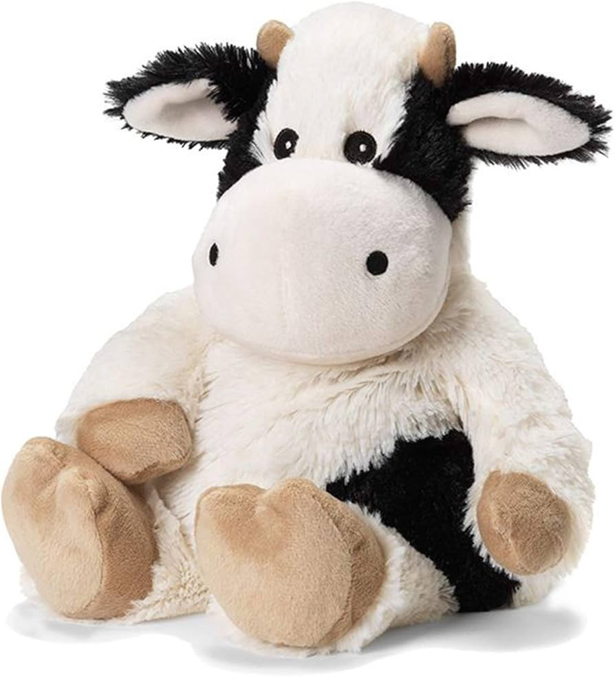 Black & White Cow Warmies - Cozy Plush Heatable Lavender Scented Stuffed Animal | Amazon (US)