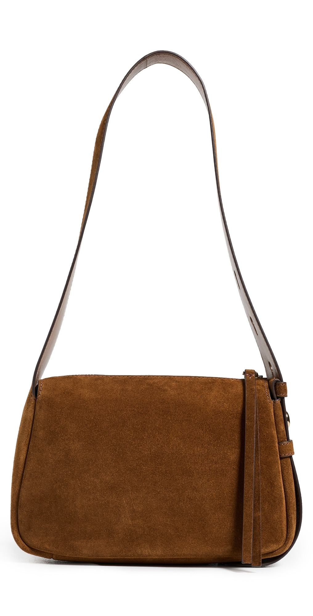 Tory Burch Romy Suede Small Shoulder Bag Caramel One Size | Shopbop