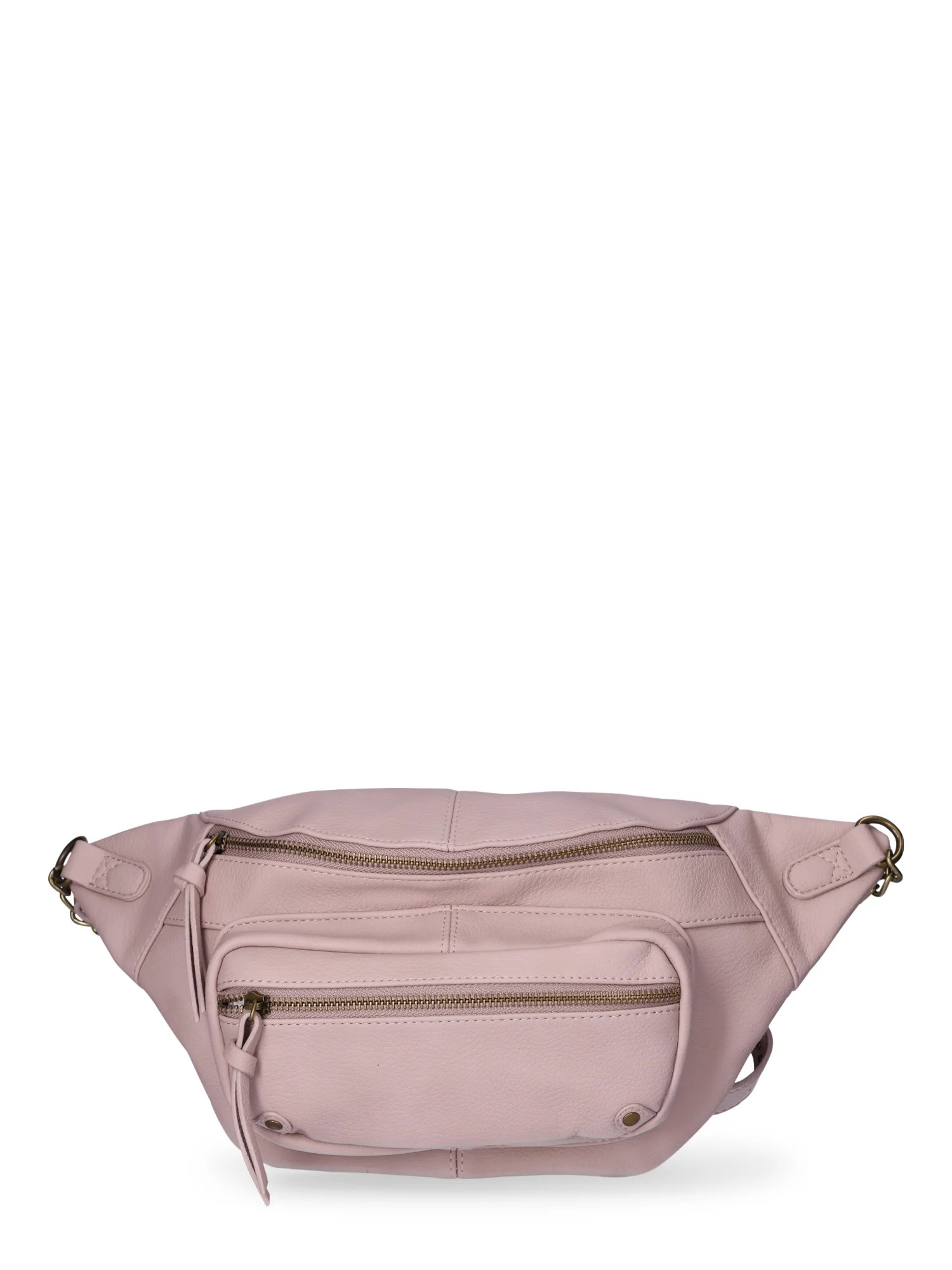 No Boundaries Women's Chain-Trimmed Crossbody Belt Bag | Walmart (US)