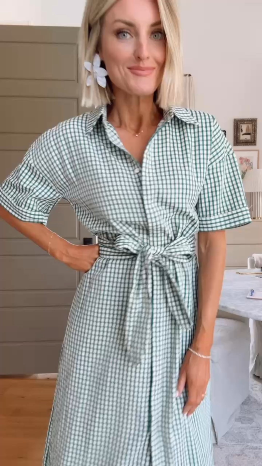 This would be such a cute dress to wear to the Masters! The green and white is also perfect to wear all spring season! Wearing an XS. 

Loverly Grey, green and white gingham tie dress, Masters outfit ideas, spring dress, spring outfit ideas, Easter dress

#LTKStyleTip #LTKSeasonal #LTKTravel