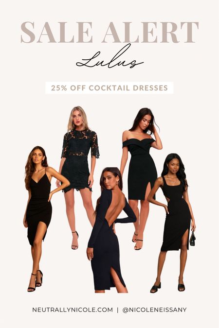 ON SALE: 25% off Lulus cocktail dresses with code LUCKY25

// #ltkunder50 #ltkunder100 #ltkwedding cocktail dress, date night outfit, date night dress, wedding guest dress, Vegas dress, party dress, event dress, midi dress, mini dress, bachelorette dress, black dress, black dresses, neutral style

#LTKFind #LTKwedding #LTKsalealert