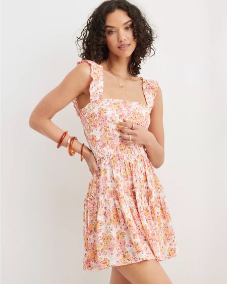 Aerie Flirty Shoulder Summer Mini Dress #aerie #summerdresses

#LTKFindsUnder50 #LTKOver40 #LTKSeasonal