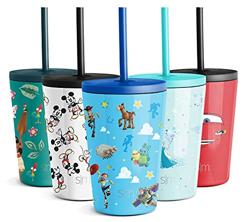 Simple Modern Disney Water Bottle for Kids Reusable Cup with Straw Sippy Lid Insulated Stainless Ste | Amazon (US)