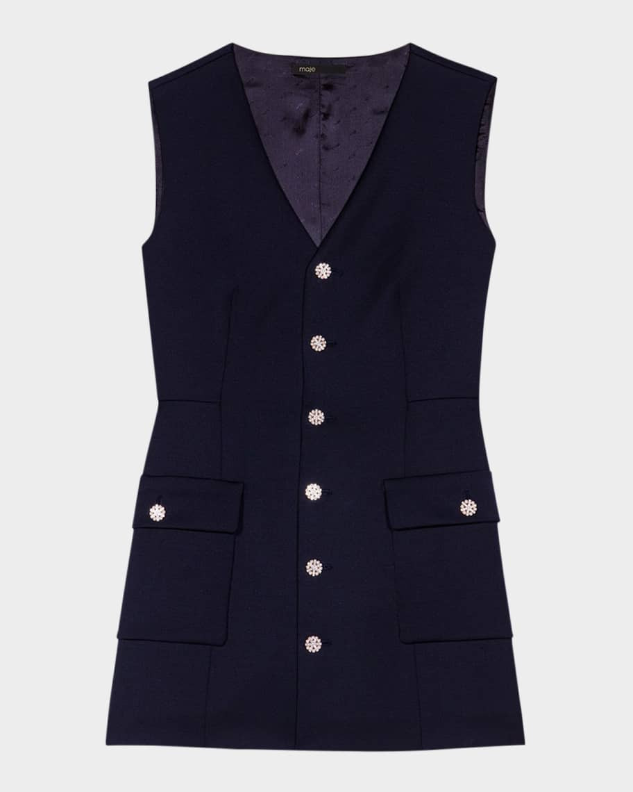 Maje Iorine Wool-Blend Romper | Neiman Marcus