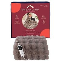 Dreamland Hygge Days Faux Fur Intelliheat Electric Throw Mocha 160 x 120cm | Boots.com