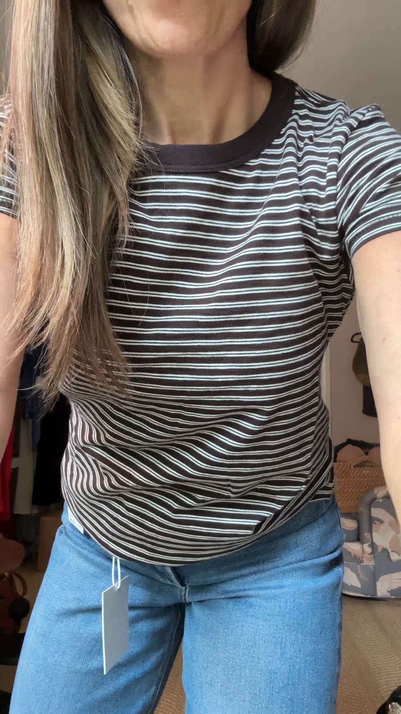 Rag and Bone T-shirt in a small. @Pistola Denim jeans in a size 25.

#LTKPetite #LTKSaleAlert #LTKmomlife