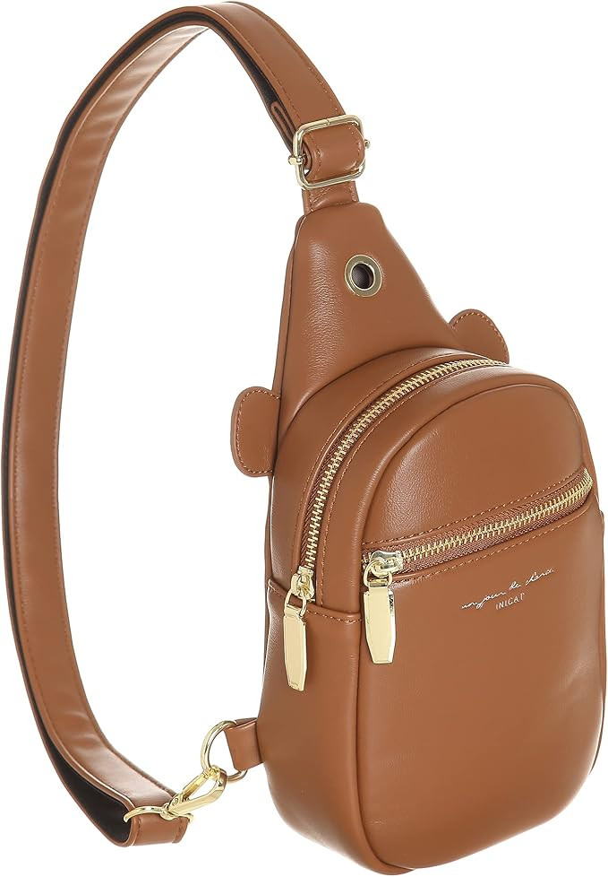 Fashionable Small Fanny Packs for Women Teen Girls Crossbody Sling Bag Travel Hiking | Amazon (US)