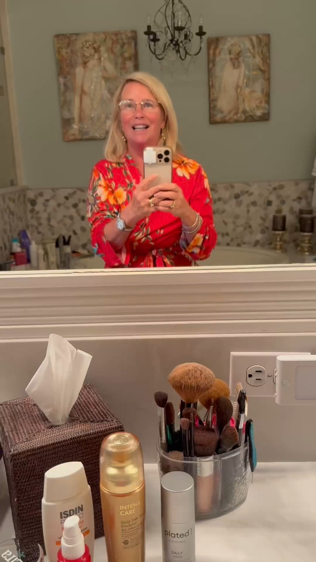 Aging Gracefully: My Daily Anti-Aging Routine at 66 ✨
They say age is just a number. But how we take care of ourselves, that’s where the real magic happens. I’ve had so many of you ask about my routine, so I’m finally breaking down the topical and nutritional staples that help me feel and look my most vibrant self at 66.
Consistency is the secret weapon. It’s not about finding a "miracle" overnight—it’s about loving your skin and your body from the inside out every single day. Here is what I’m currently using:
The Topical Essentials

Morning Glow: Bio Caviar Cream and Kiehl’s ColloShot Plump Serium– These are my go-to for hydration. It gives my skin that fresh, plump look before I even start my makeup.
The SPF Hero: Isdin is non-negotiable. I never leave the house without this, and it’s been the biggest game-changer for protecting my skin.
Evening Treatment: Plated This  powerhouses works its magic while I sleep. It’s gentle but incredibly effective at smoothing out texture.

The Nutritional Support

Daily Vitality: Nutrofol and College Powder in my coffee – I started adding this to my morning routine a few years ago and I’ve really noticed a difference in my energy and skin clarity.
Internal Hydration:  64  ozs of water daily –  Combined with collagen support is key! This is my daily staple for maintaining that youthful bounce.

Remember, the best anti-aging advice I’ve ever received is to smile often, stay hydrated, and wear your confidence like your favorite accessory. What’s one product you absolutely cannot live without? Let me know in the comments! 👇 All my favoritfavorites are tagged below. #AntiAging #SkincareRoutine #AgingGracefully #Over60Style #HealthyAging #LTKbeauty #wellnessjourney