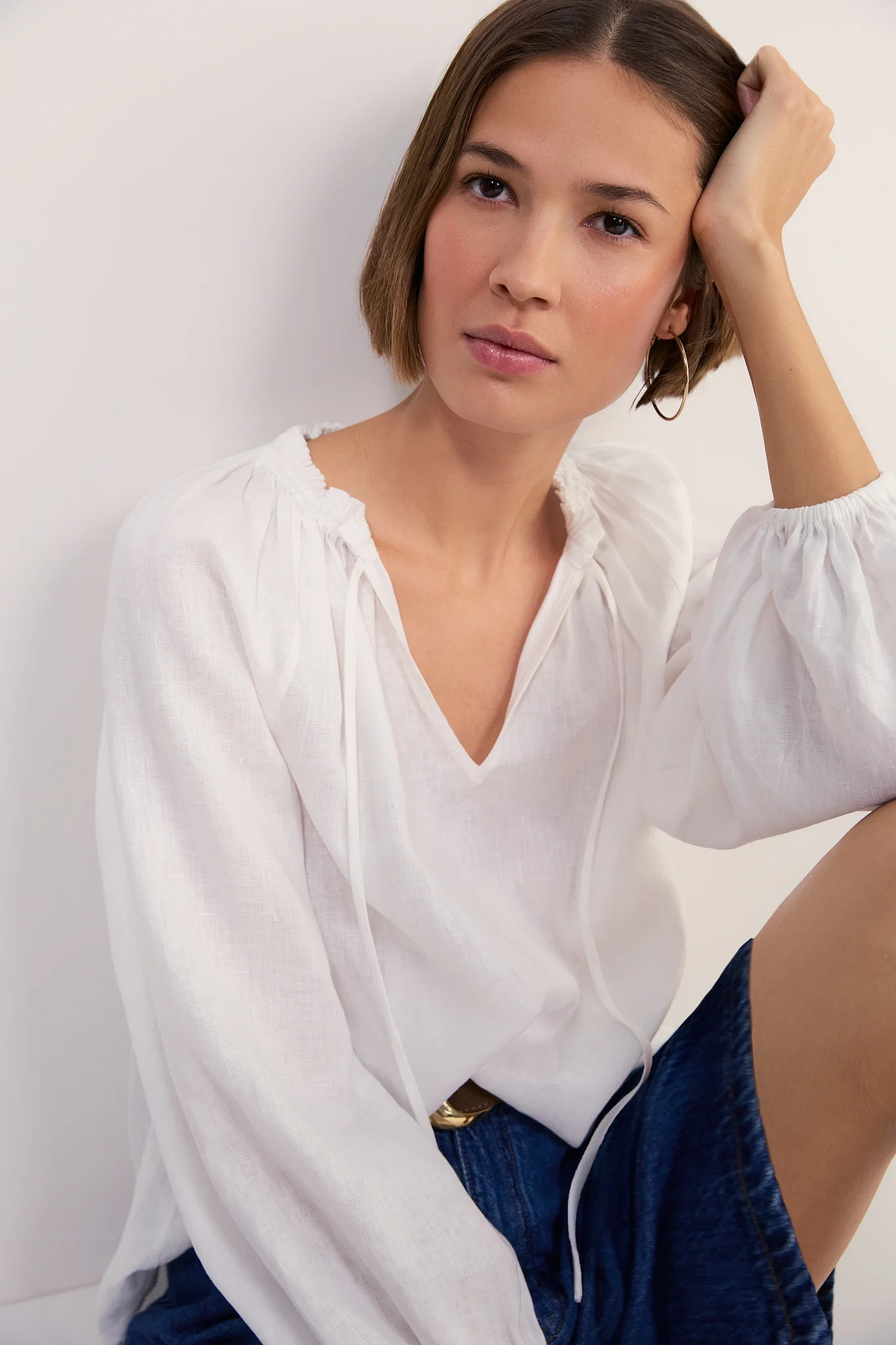 Cath x WYSE Etoile Blouse - White | WYSE London