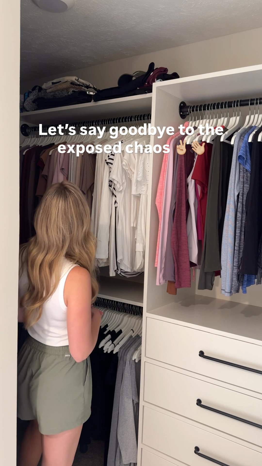 Goodbye exposed chaos and hello organization! 

My favorite storage bins! Not only do they look beautiful but they are strong and durable! 

#LTKselfcare #LTKHome