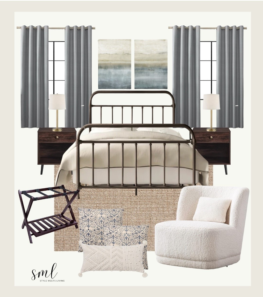 Such a cozy and inviting guest room setup 🤍 this space mixes stylish bedroom furniture with thoughtful touches (like a luggage rack your guests will actually use). Simple, functional, and feels like a little retreat. Some furniture & decor items are low in stock!

guest room decor, guest bedroom ideas, bedroom inspiration, cozy guest room, guest room furniture, luggage rack, bedroom styling, home decor ideas, neutral bedroom, functional decor

#LTKHome #LTKSaleAlert