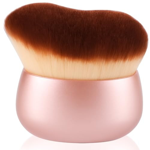BeeYoYe Extra Large Body Coverage Applicator,Body Makeup Brush for Self Tanner,75 mm Wide-headed Kabuki Blending Brush for Tattoo Cover up Makeup,Oval Face Leg Makeup Bronzer Brush for Tanning Lotion | Amazon (US)