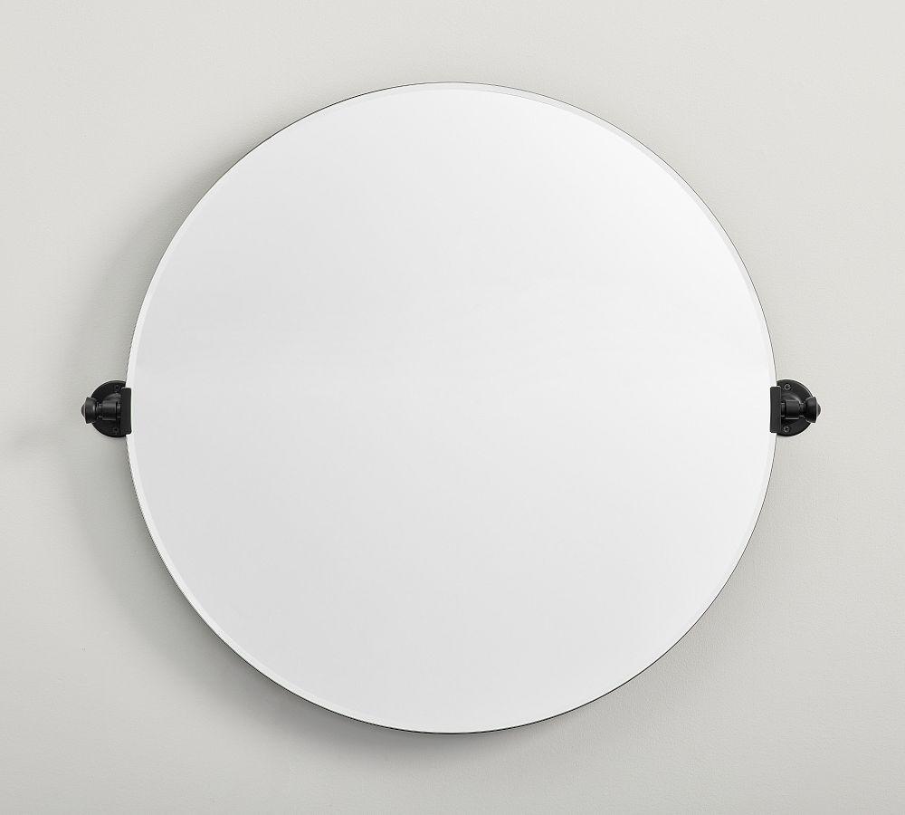 Vintage Frameless Round Pivot Mirror | Pottery Barn (US)