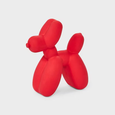Tough Rubber Balloon Plush Dog Toy - Boots & Barkley™ Red | Target