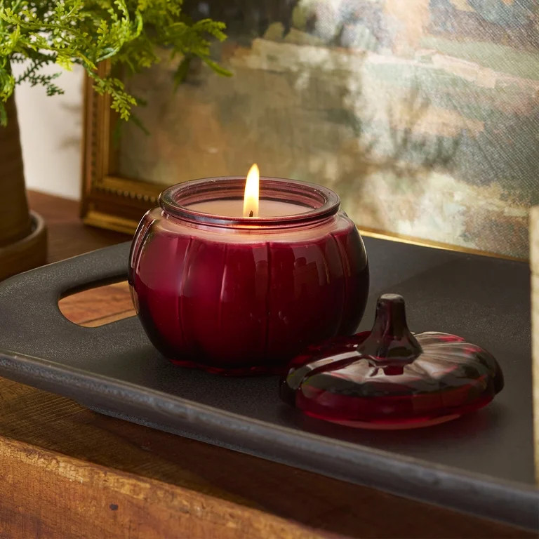 Better Homes & Gardens Sandalwood Harvest Scented 1-Wick 5 oz Pumpkin Jar Candle | Walmart (US)