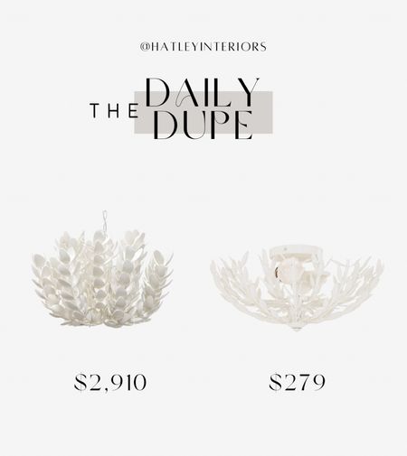 today’s daily dupe!

designer dupe, look for less, coco magnolia pendant mcgee & co dupe, white leaf chandelier, white leaf semi flush mount light, white lighting, office lighting, bedroom lighting, kids room lighting, nursery lighting, home decor 

#LTKhome #LTKsalealert