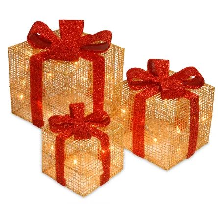 Andover Mills™ 3 Piece Gift Box Lighted Display | Wayfair North America
