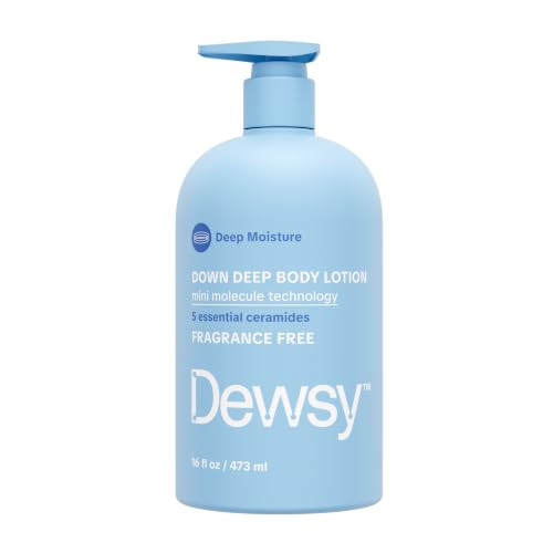 Dewsy Fragrance Free Body Lotion for Dry & Sensitive Skin, Unscented, 16 oz | Amazon (US)