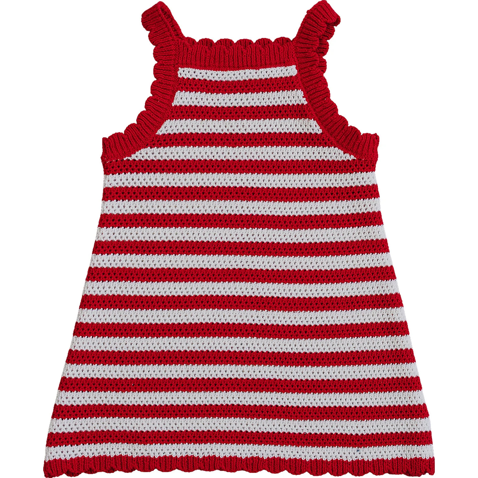 Red Stripe Knit Cover-Up Dress | Mebie Baby