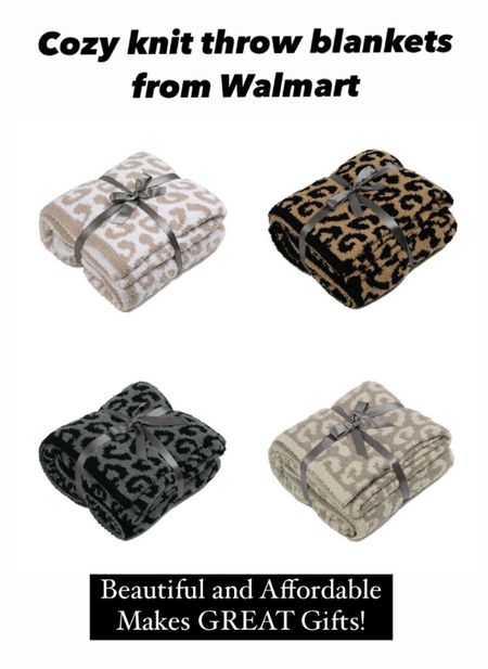 Cozy knit throw blankets under $25.00! Makes great gifts!! 

#LTKGiftGuide #LTKHoliday #LTKhome