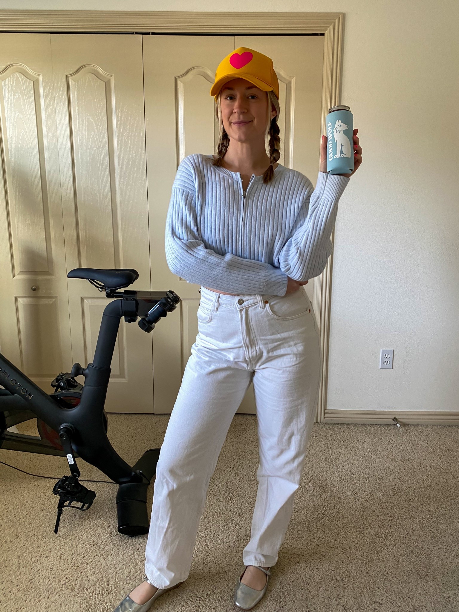 Baby blue spring sweater 🩵 Super soft! I’m wearing a medium with high rise denim & a cropped tank underneath! 

#LTKStyleTip #LTKFindsUnder50 #LTKFindsUnder100