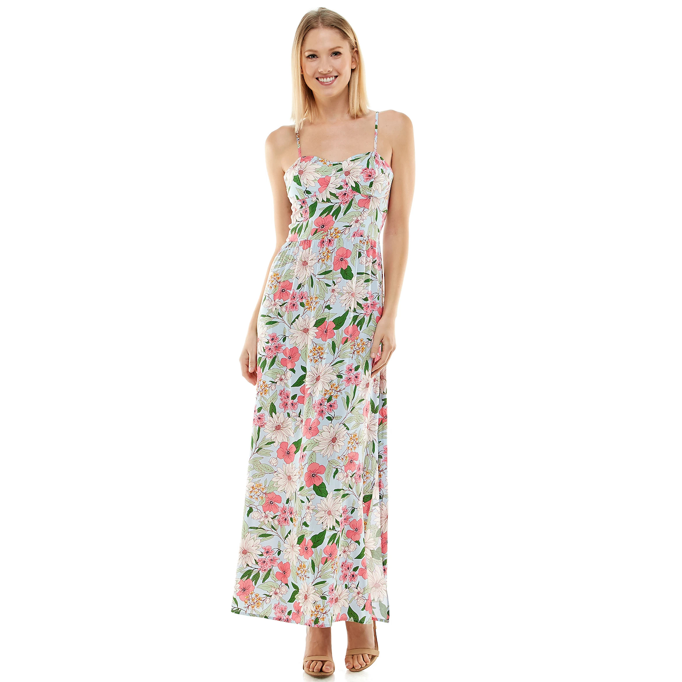 Juniors' Lily Rose Molded Cup Maxi Dress | Kohl's