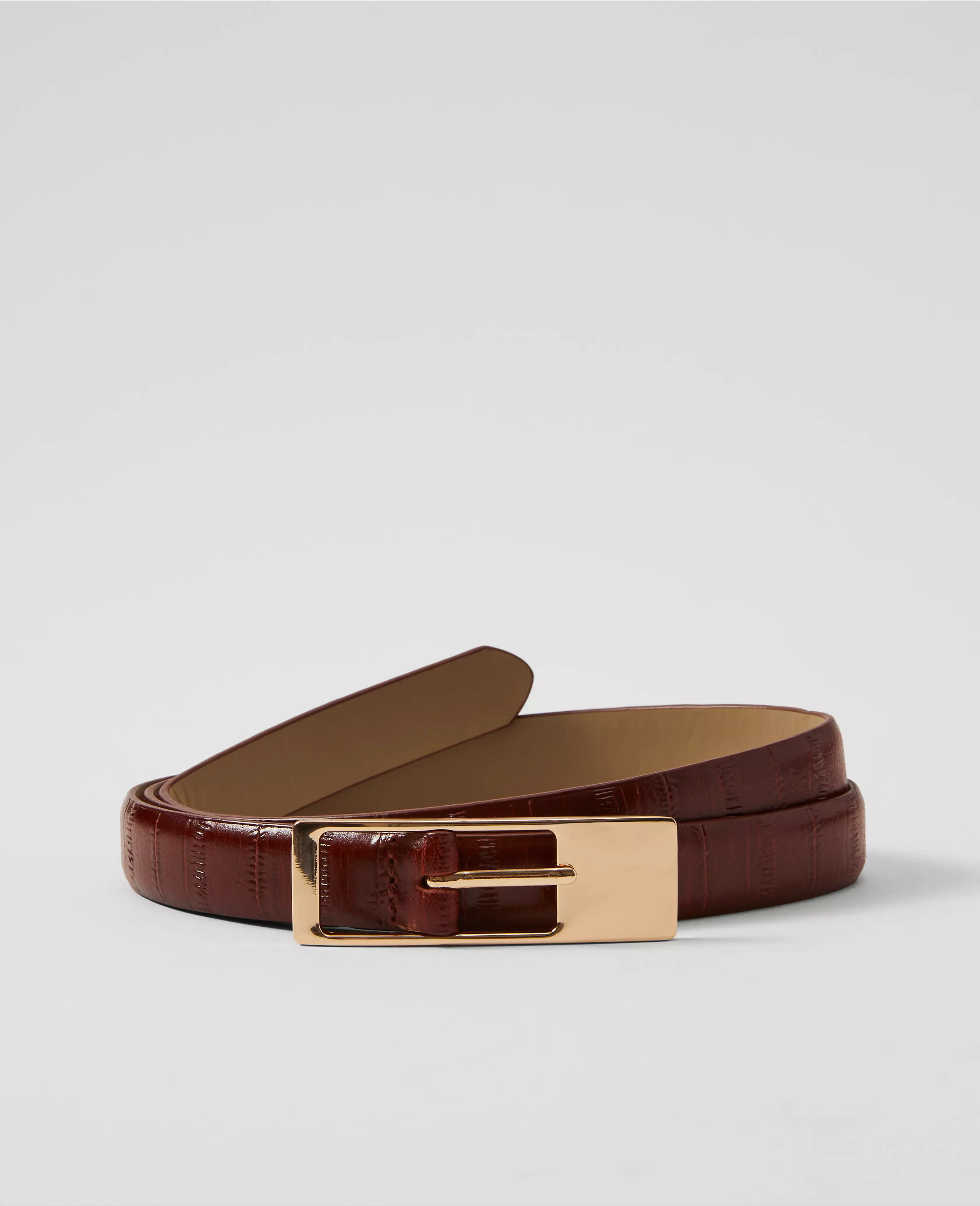 Embossed Leather Belt | Ann Taylor