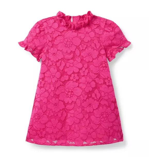 Floral Lace Ruffle Trim Dress | Janie and Jack