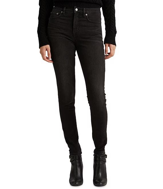 Petite Size High Rise Skinny Ankle Slimming Jeans | Dillard's