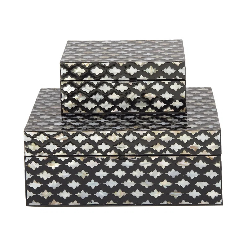Keifer 2 - Piece Handmade Decorative Box | Wayfair North America