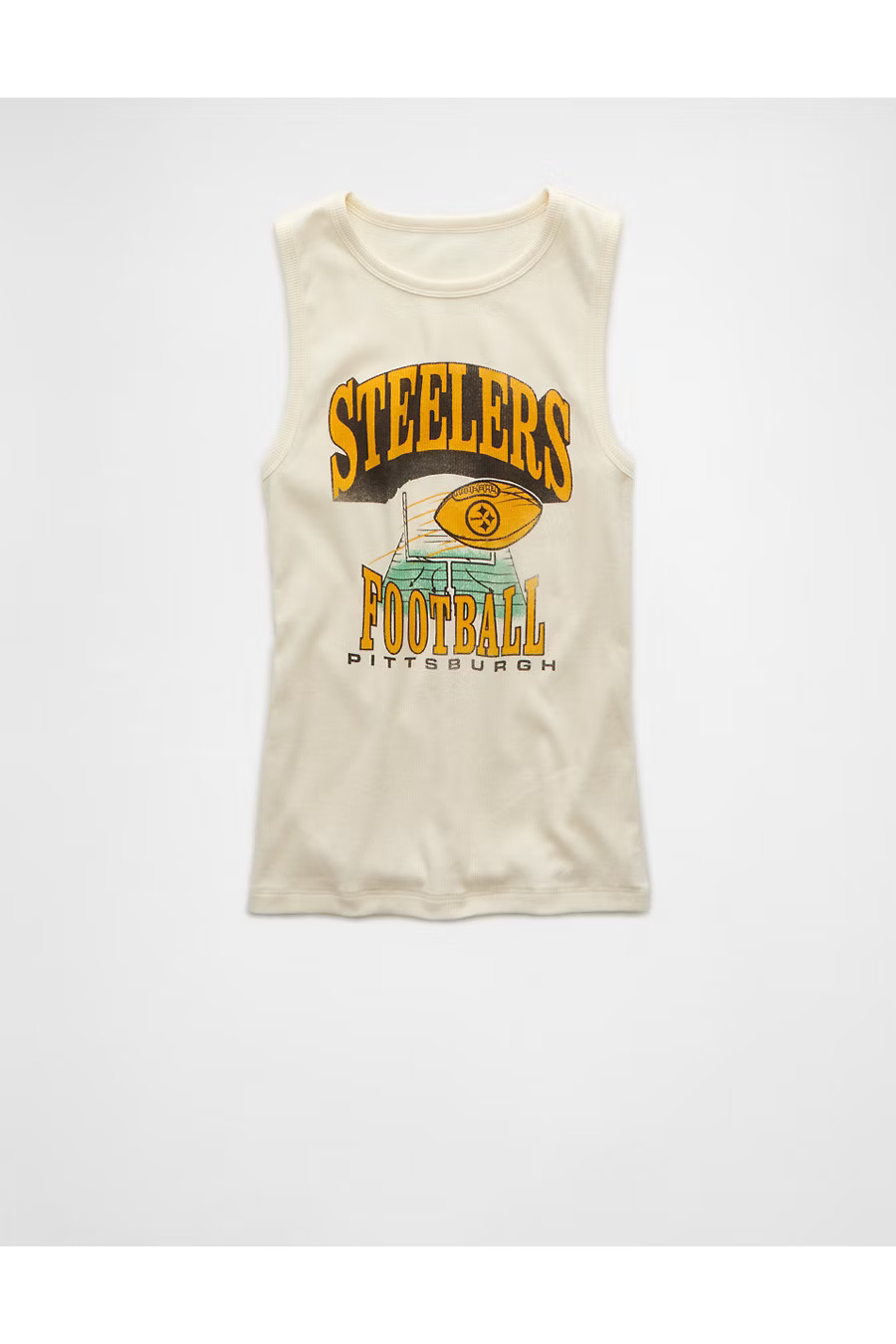 NFL Pittsburgh Steelers Tank Top Women's Cream L | American Eagle Outfitters (US & CA)