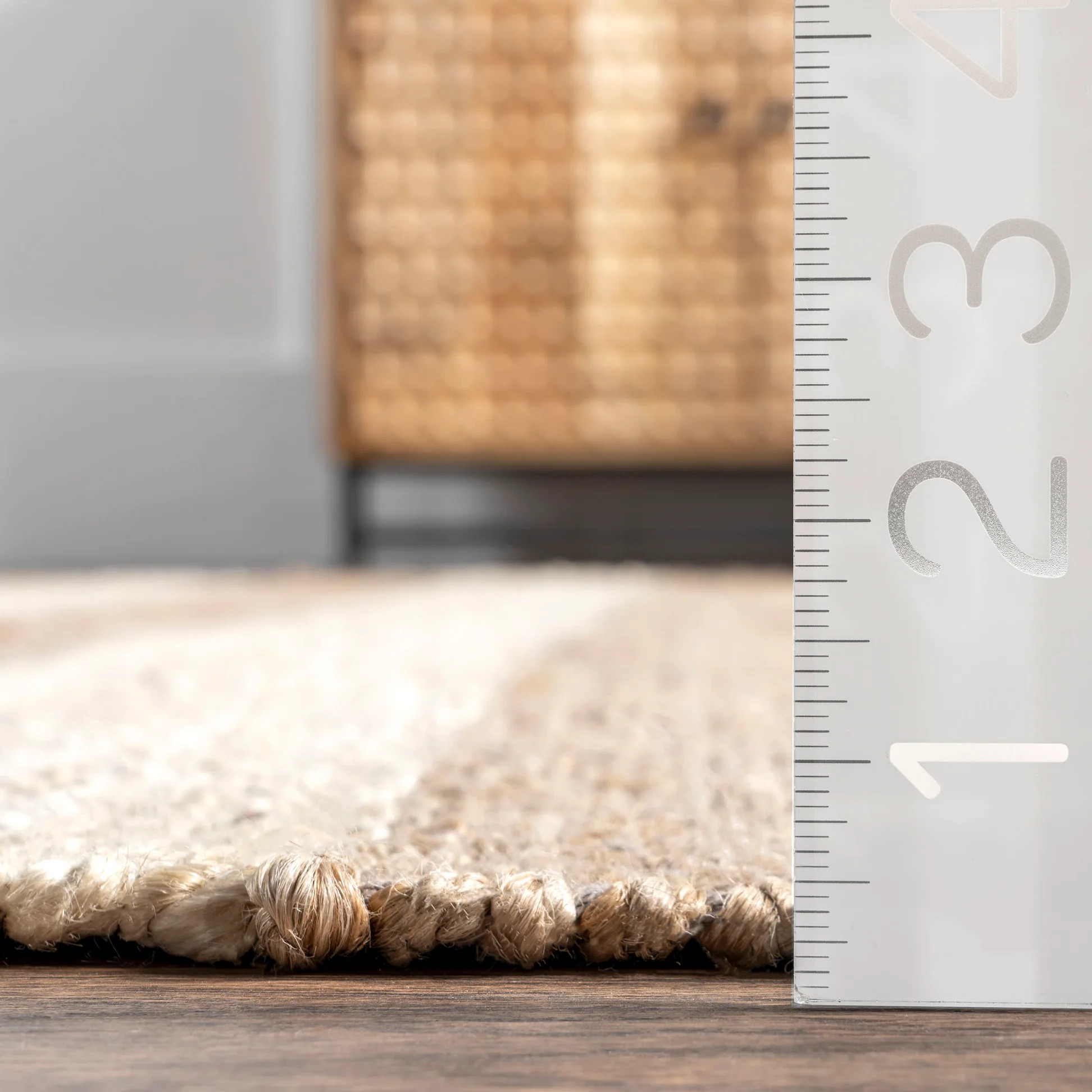Jute And Denim Even Stripes Rug | Rugs USA
