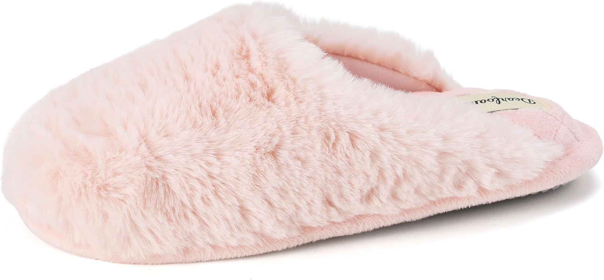 Dearfoams Women's Bailey Plush Furry Scuff Slipper | Amazon (US)