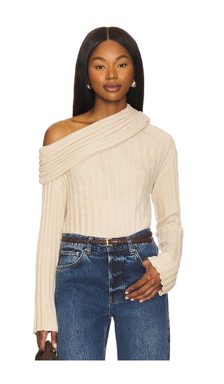 x Emma Rose Harper Sweater in Beige | Revolve Clothing (Global)