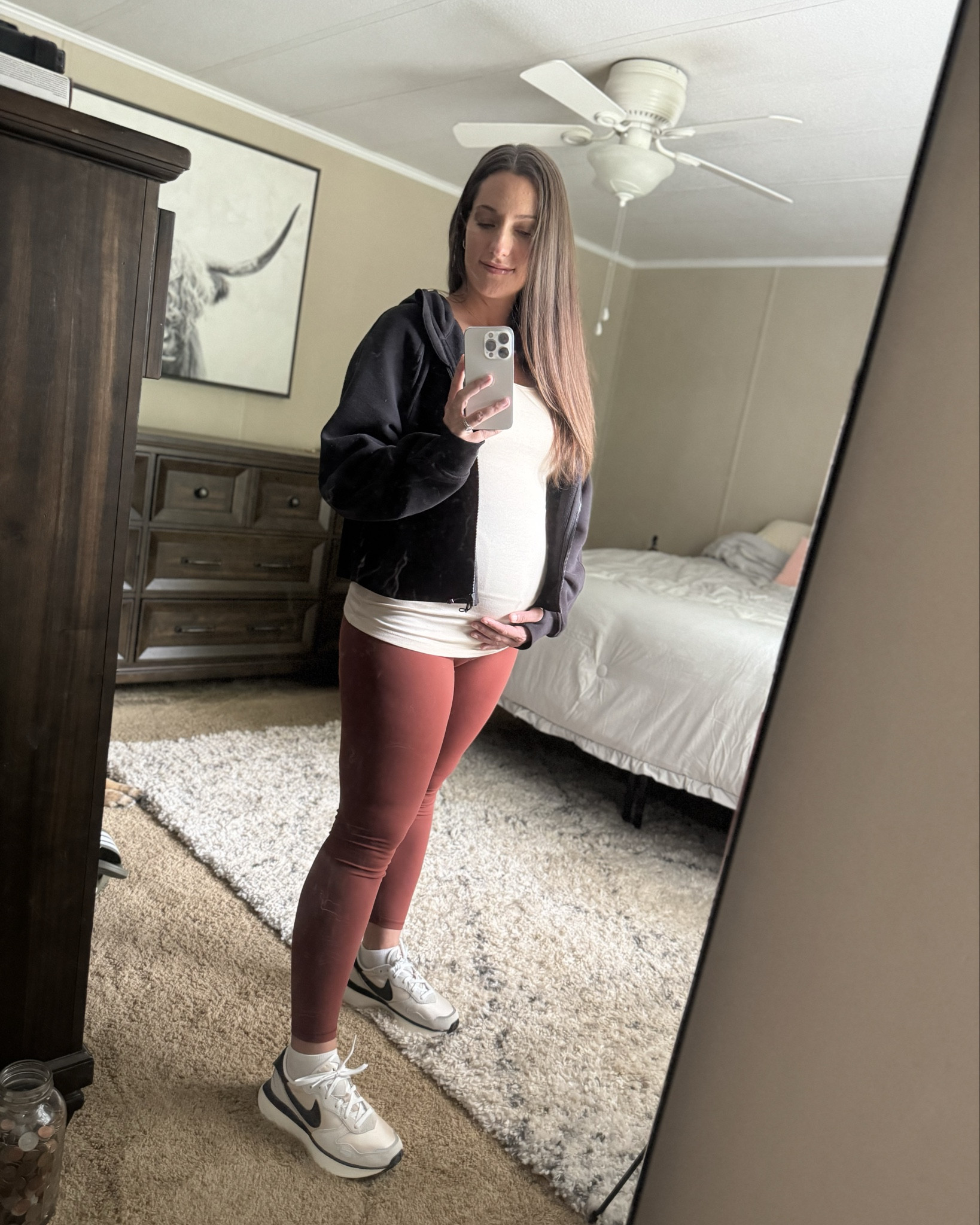 Cute and casual fall outfit for running errands! Amazon leggings and tank, Nike lifestyle shoes, and Lululemon scuba cropped jacket!

#LTKBump