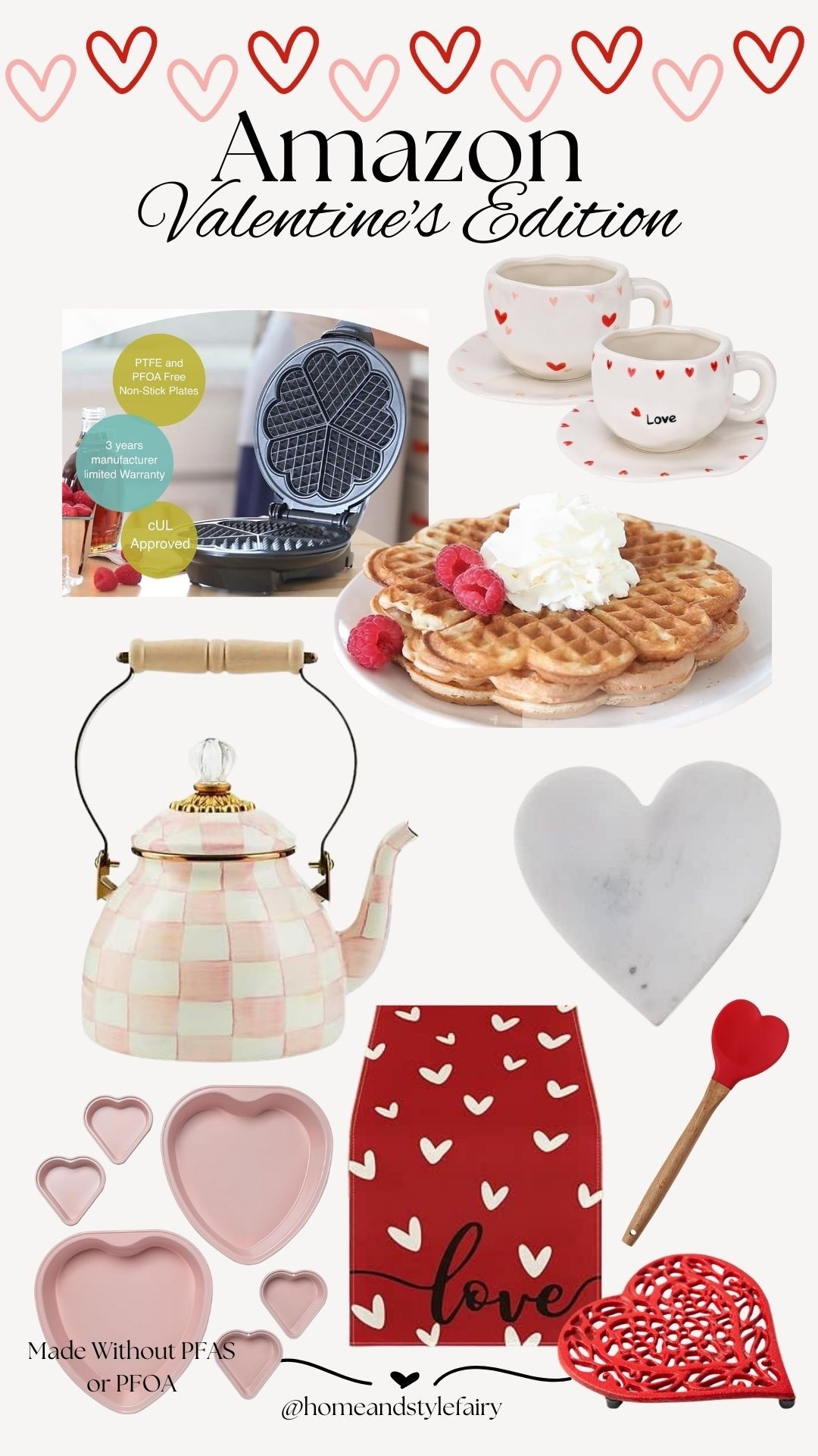 Valentine's Day finds - Kitchen Edition
Tea kettle, heart spatula, heart trivet, heart shaped bakeware, heart shaped iron waffle maker, marble heart, table runner

#LTKgiftguide #LTKkids #LTKfamily #LTKdatenight #LTKstyletip #LTKhome