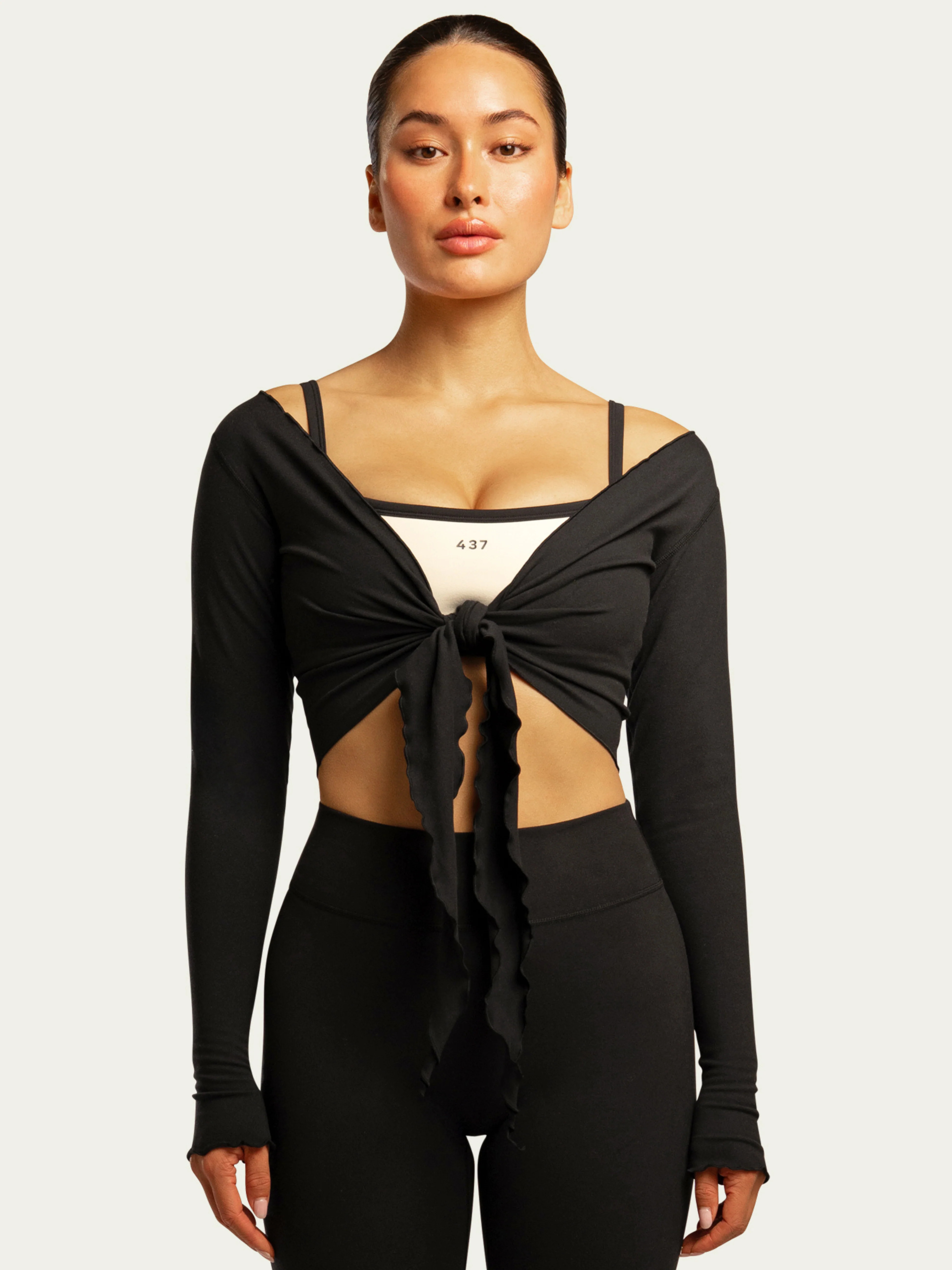 The Wrap Top / Black | 437
