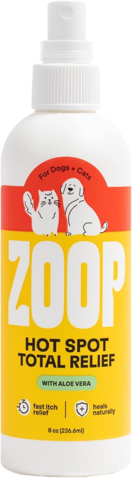 ZOOP Natural Dog Itch Relief Spray - Anti Hot Spot, Itchy Skin, & Skin Irritation for Dogs & Cats... | Amazon (US)