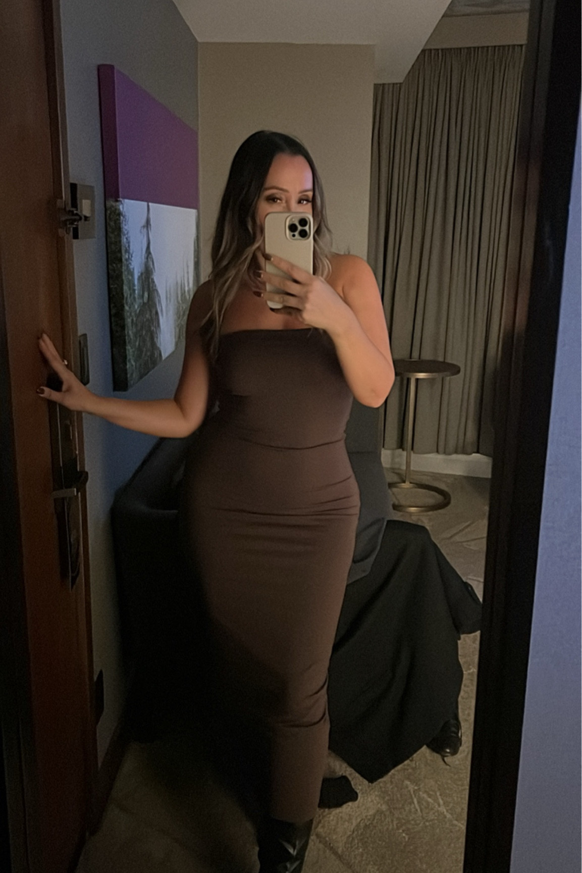 chinese dress ladies Contouring Maxi Tube Dress main image 0