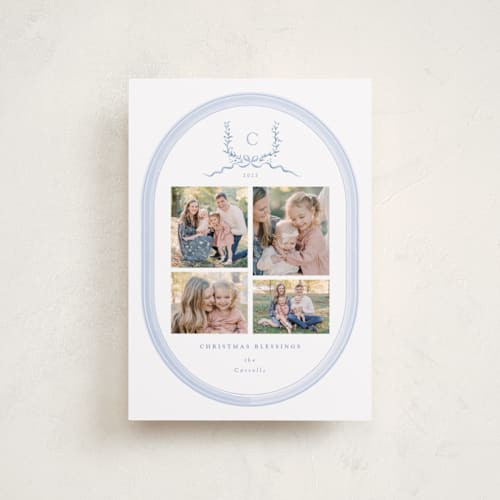 Festive Monogram Holiday Petite Cards | Minted