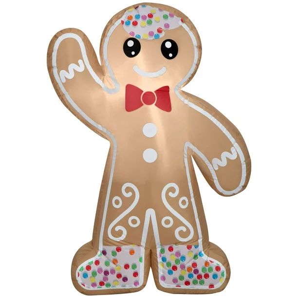 Holiday Time 4 Foot Tall Gingerbread Boy | Walmart (US)