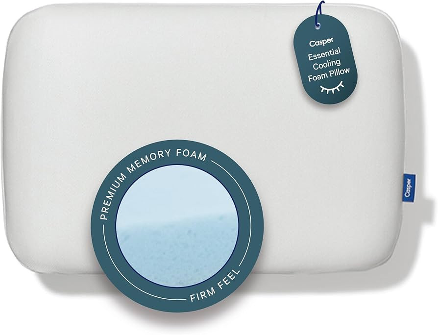 Casper Sleep Essential Cooling Foam Pillow \u2013 Standard Bed Pillow | Amazon (US)