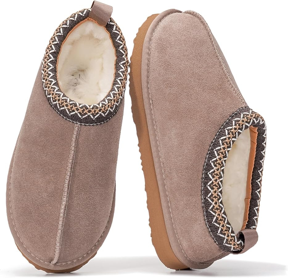 Project Cloud Genuine Leather Womens Slippers with Genuine Australian Shearling Fur Lining Slippe... | Amazon (US)