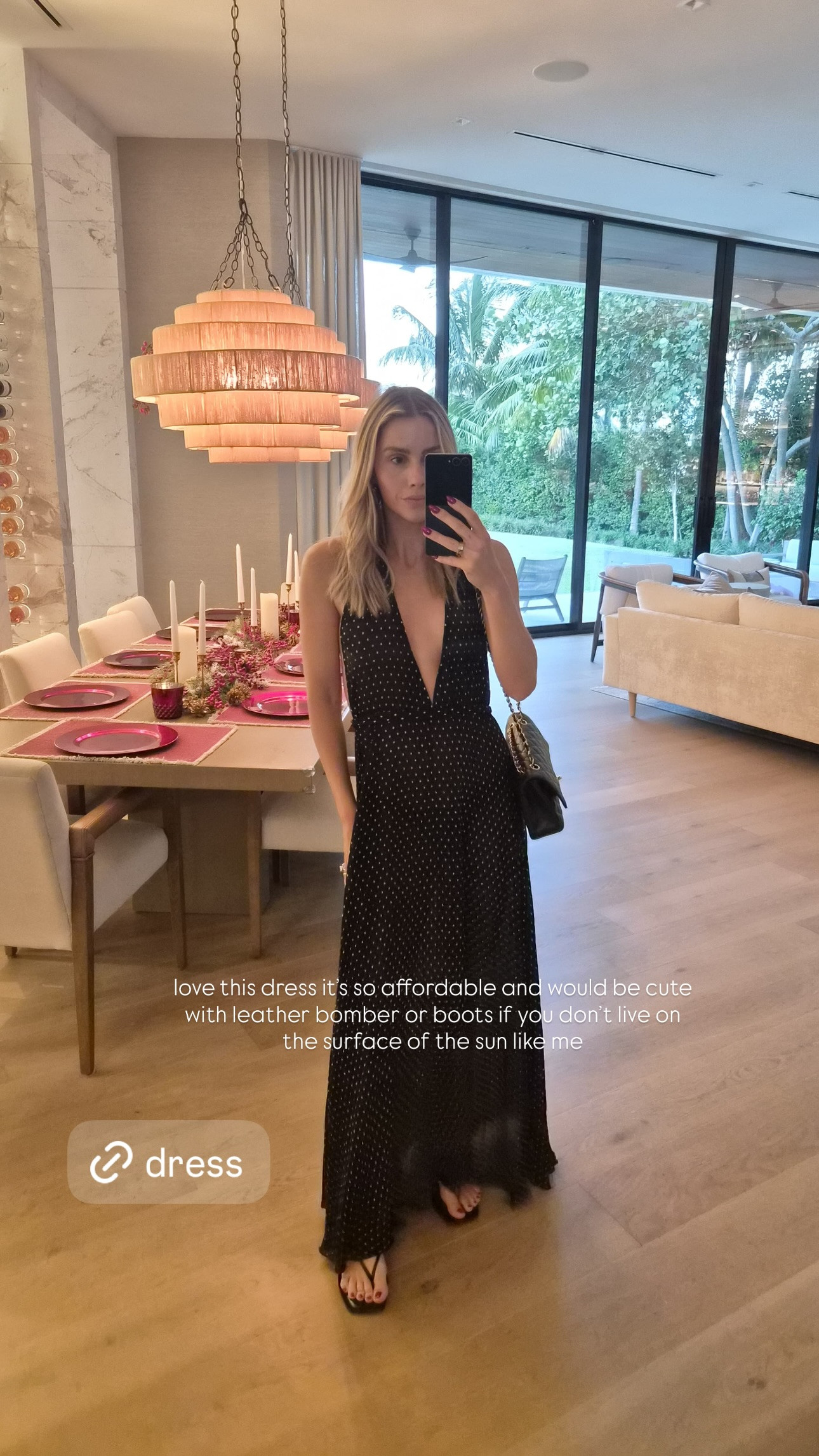 I love this dress - under $100 and would be super cute with a leather bomber or boots 

 