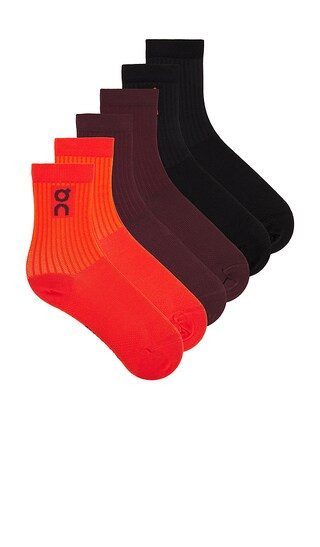 Logo Sock 3-Pack in Spice & Mulberry | Revolve Clothing (Global)